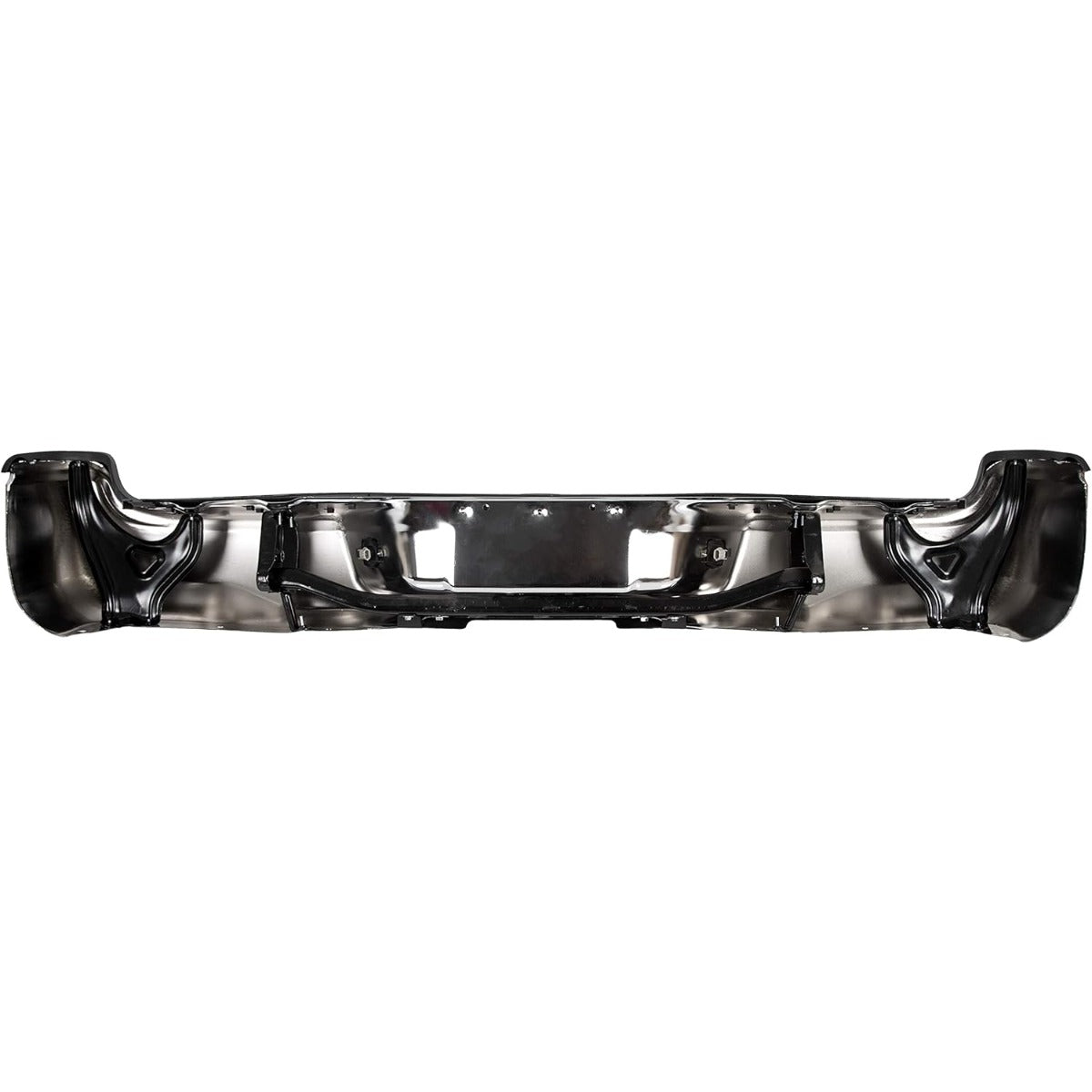 Rear Bumper Compatible With 2005-2015 Toyota Tacoma TO1103113 Bumper Assembly W/Pads Brackets and License Plate Lights Steel Chrome Fits Models With SR5 Package or Limited Package Only