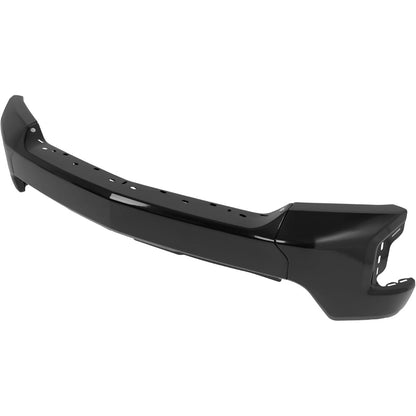 ALMULOO Front Bumper Face Bar 3Pcs Compatible with 2019-2022 Chevy Silverado 1500 W/O Park Assist Sensor Holes Replacement for GM1002875 84588804 Front Bumper Cover Steel Powder Coated Black