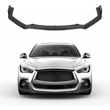 KUAFU 3Pcs Front Bumper Lip Compatible with 2018-2023 Infiniti Q50 Sport Models, Under Chin Spoiler Splitter Diffuser Protector Air Dams Body Kit (Gloss Black)