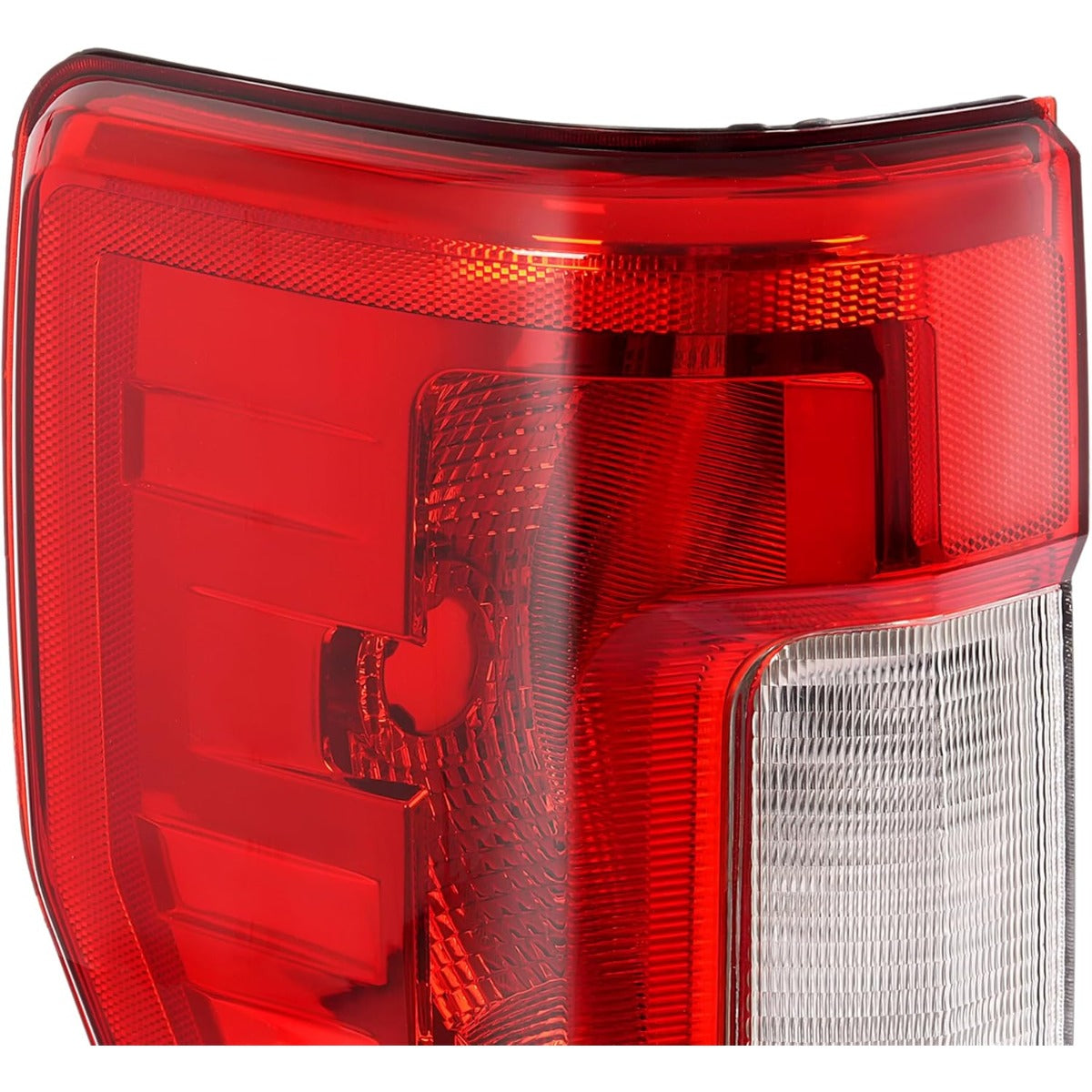 ECOTRIC Pair Tail Light Halogen Compatible with 2017-2019 Ford F250 F350 F450 Super Duty Pickup Rear Taillight Lamp Replacement for FO2800256 FO2801256 Clear Red Lens+Chrome Housing Left&Right Side