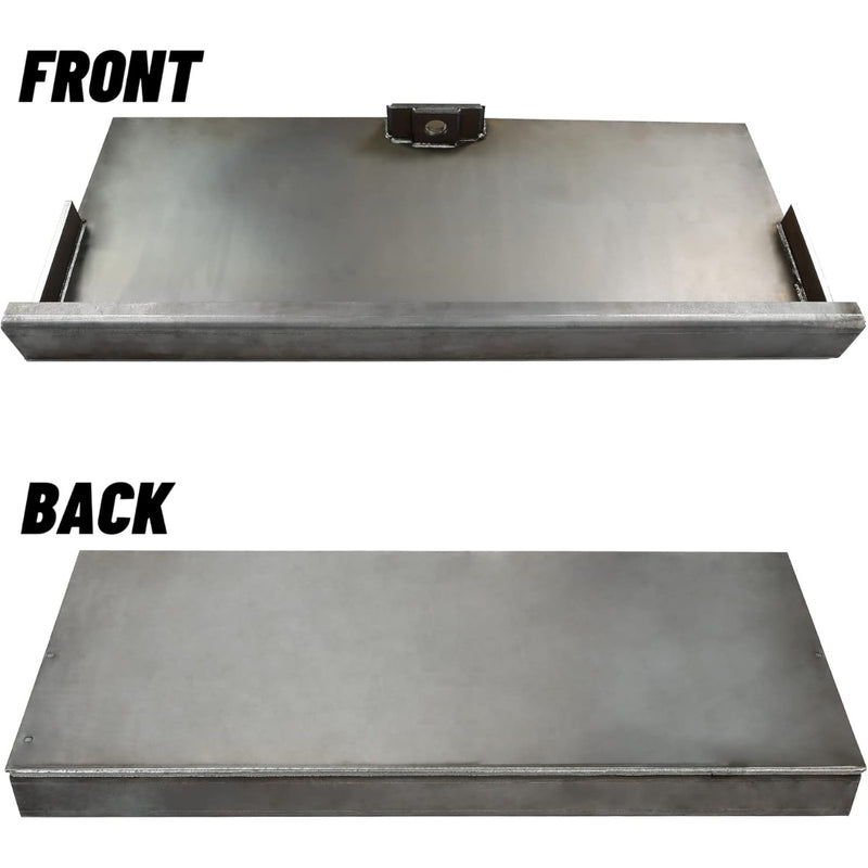 Kojem 1/8" Skid Steer Mount Plate Compatible with Early Single Pin Mustang Tractor Steel Mounting Quick Tach Attachment Loader Plate