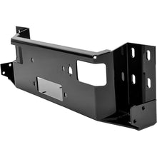 ALMULOO Universal Front Bumper Hidden Winch Mounting Plate for All Full Size Front Bumpers Compatible with Ford F150 F250 F350 F450 F550 Bronco Dodge Ram Winch Tray Mount Powder Coated Black