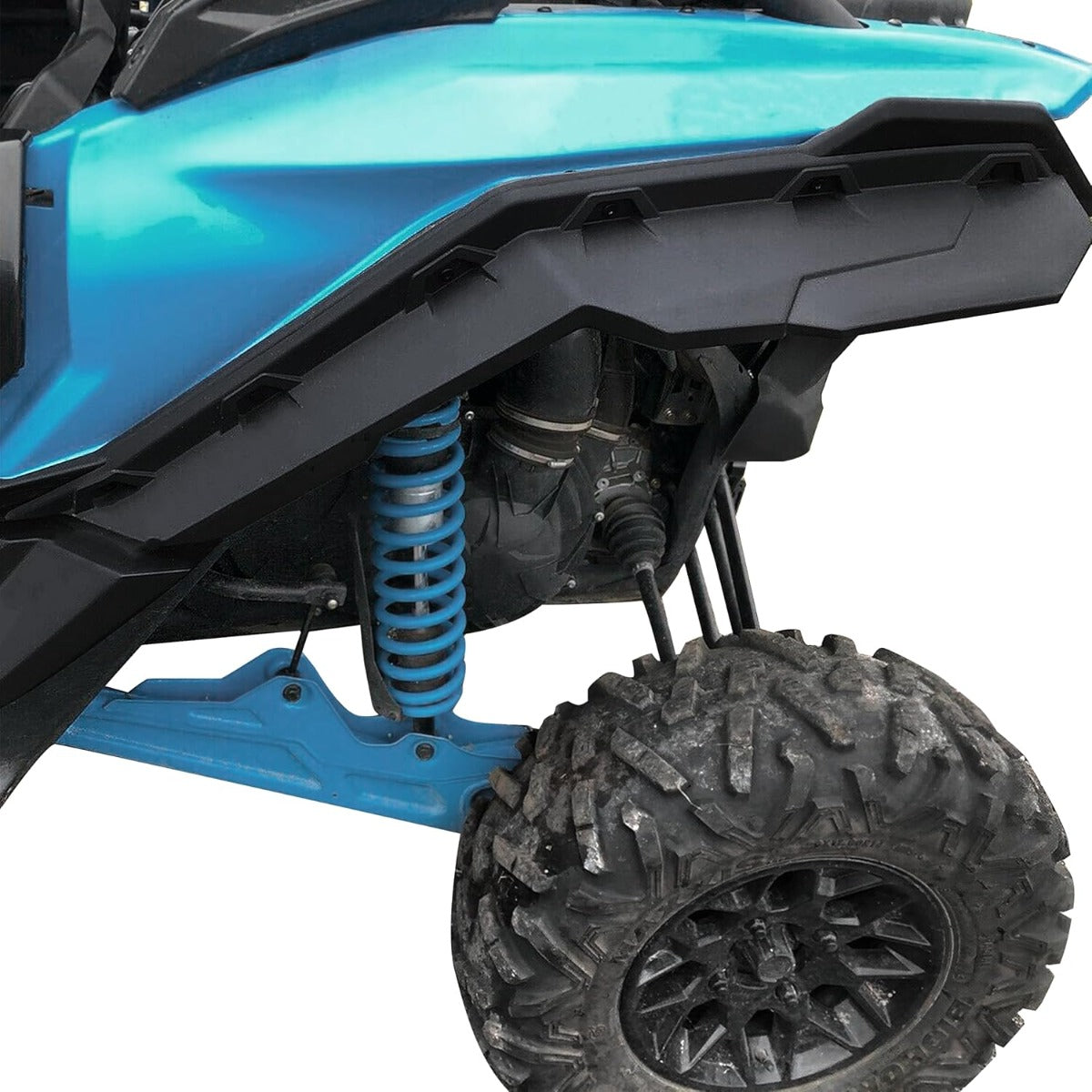 ECOTRIC Extended Fender Flares Compatible with 2017-2025 Can Am Maverick X3 Max/RR/Turbo/ 1000 Max Front & Rear Mud Flaps Mud Guard Replacement for 715002973 (6PCs)