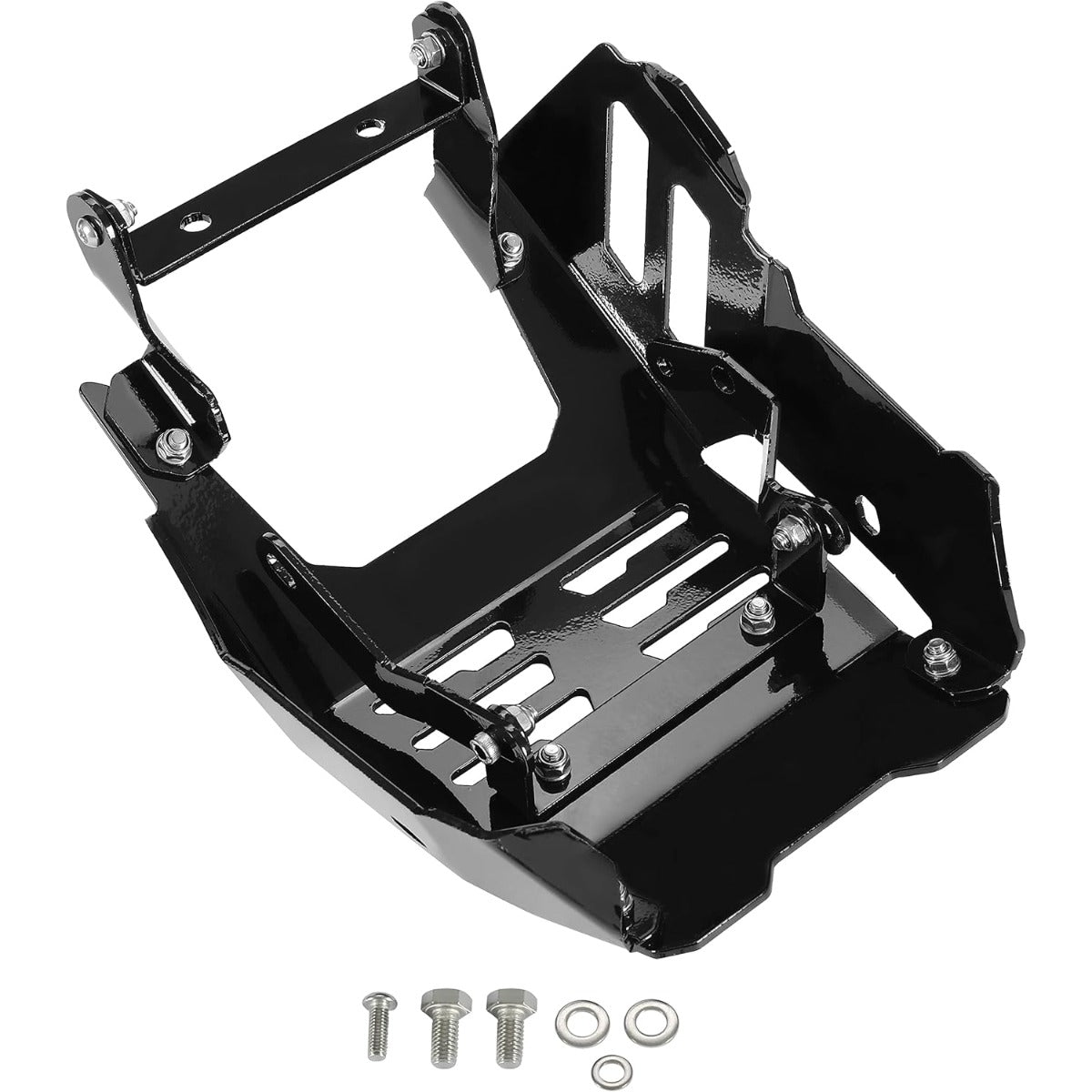 Skid Plate Compatible with 2018-2021 Honda Monkey 125 Z125 Black Aluminum Powder Coated