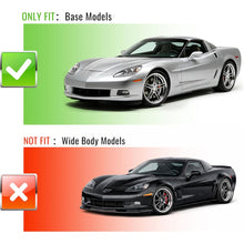 Side Skirts Extension Compatible with 2005-2013 Corvette C6 ZR1 Style Base Convertible 2-Door (05-13 Base Models) Painted Matte Black with Mud Flaps Rocker Panels Guard Body Kit Replacement