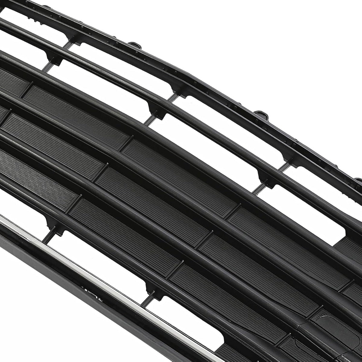 Front Bumper Lower Bottom Grille Grill Compatible with 2017-2021 Chevy Chevrolet Trax Replacement for 42537706 42519611 GM1036196 Black+Silvery