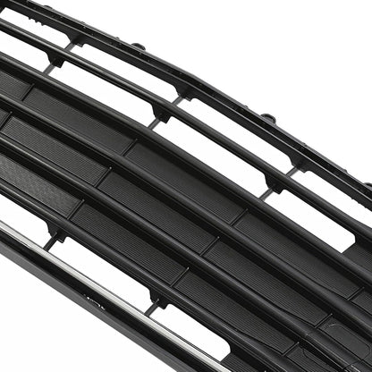 Front Bumper Lower Bottom Grille Grill Compatible with 2017-2021 Chevy Chevrolet Trax Replacement for 42537706 42519611 GM1036196 Black+Silvery