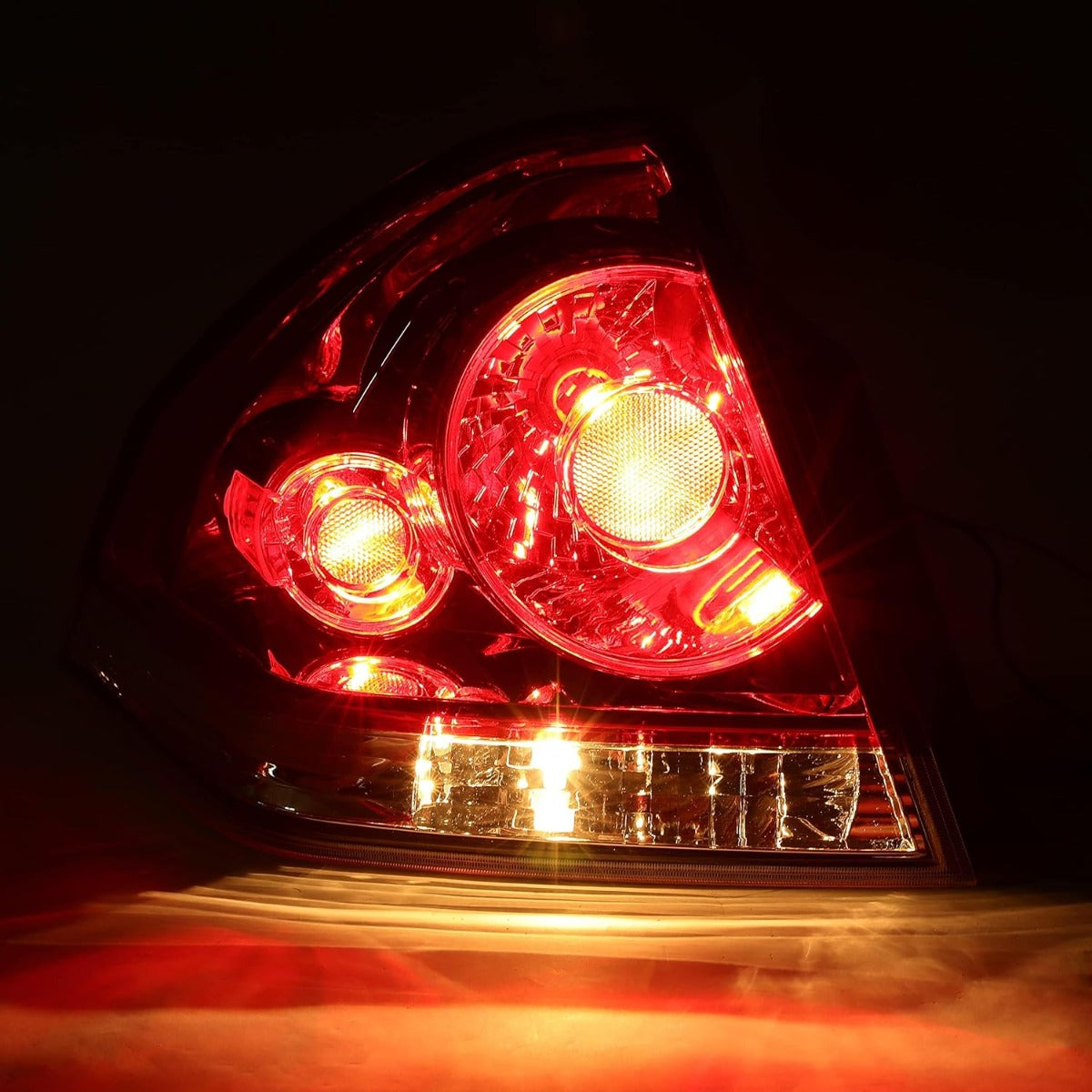 KUAFU Tail Light Left w/Bulb Compatible with 2006-2013 Chevrolet Impala 2014-2016 Chevrolet Impala Limited Tail Lamp Replacement for 25971597 GM2800193 Plastic Red Lens