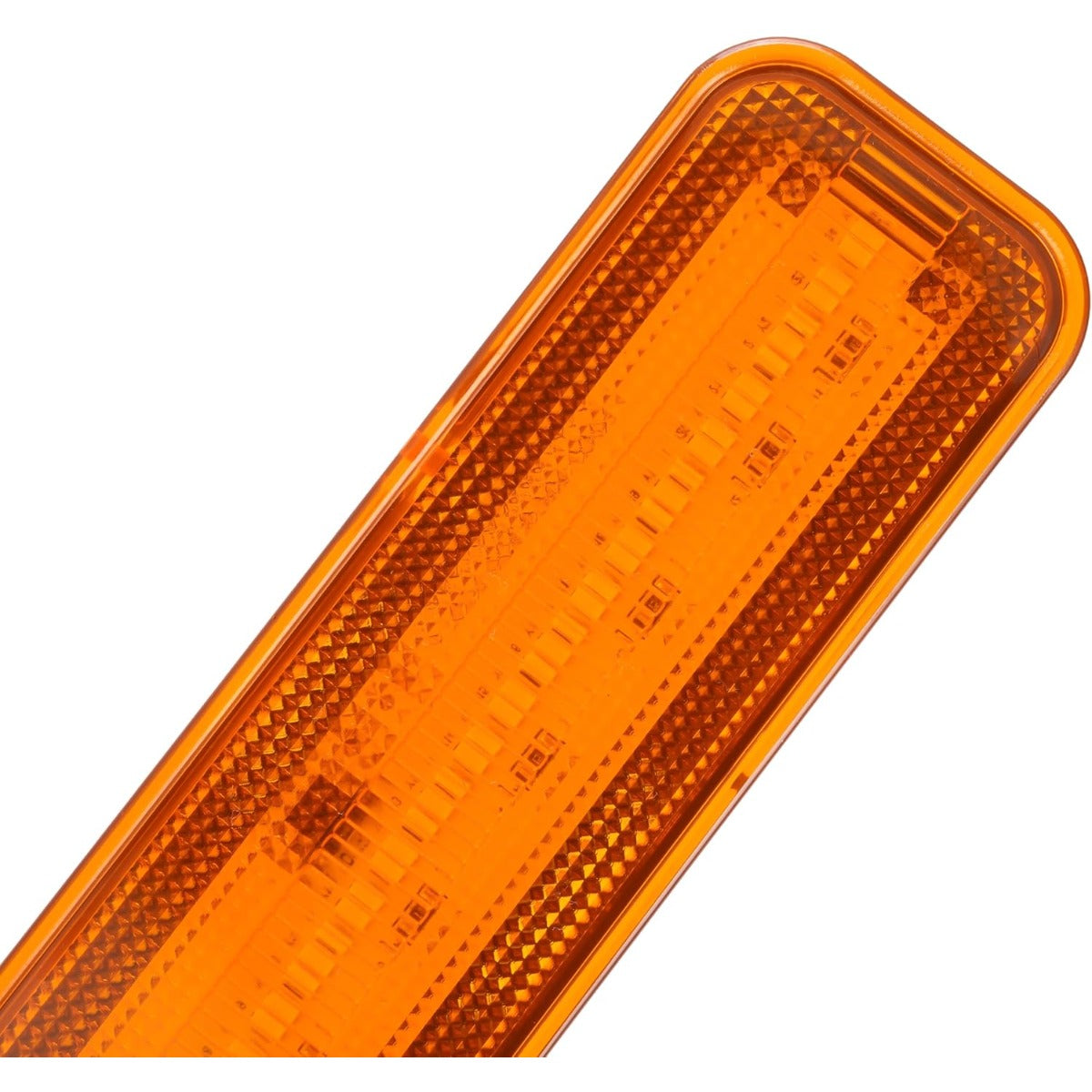 HECASA LED Side Marker Lights Compatible with 1978-1987 Chevrolet Chevy El Camino Malibu GMC Caballero Front Rear Bumper Signal Lamps Replacement for 913417 929986 (4Pcs Amber & Red Lens and Light)
