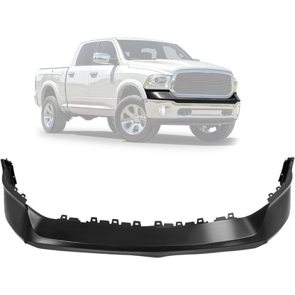 Front Bumper Cover Top Pad Compatible with 2013-2018 Ram 1500, 2019-2024 Ram 1500 Classic,Primed,W/O Fog Light & Sensor Hole,Front Upper Bumper Cover Replacement for 68197697AA CH1014108