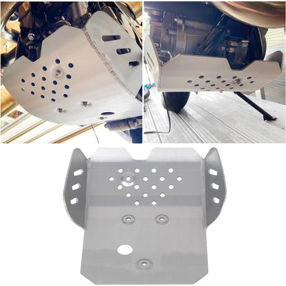 Skid Plate Engine Cover Guard Protector Compatible with 2000-2020 Suzuki DRZ400 DRZ400E DRZ400S, 2003 Kawasaki KLX400 Dual Sport Flatland Racing - Aluminum