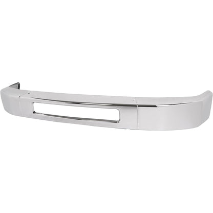 ALMULOO Front Bumper Face Bar+Bracket Compatible with 2008-2014 Ford E-150/E-250 & 2008-2019 Ford E-350/E-450 Super Duty Replace 8C2Z17757B/8C2Z17B884A/8C2Z17B883A/FO1002410/FO1066176/FO1067176