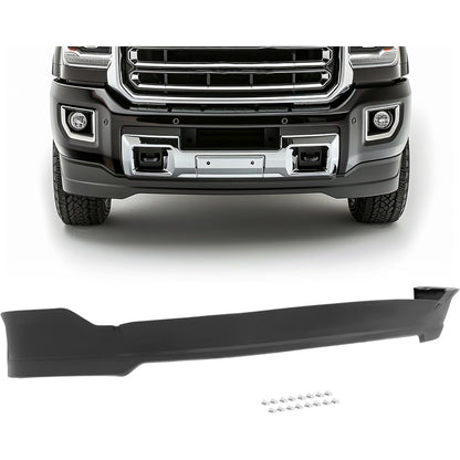 KUAFU Front Lower Bumper Valance Compatible with 2015-2019 GMC Sierra 2500/3500 HD (submodel: Base, Denali, SLE, SLT) GM1095202, 23320648 Front Lip Air Dam Deflector Black