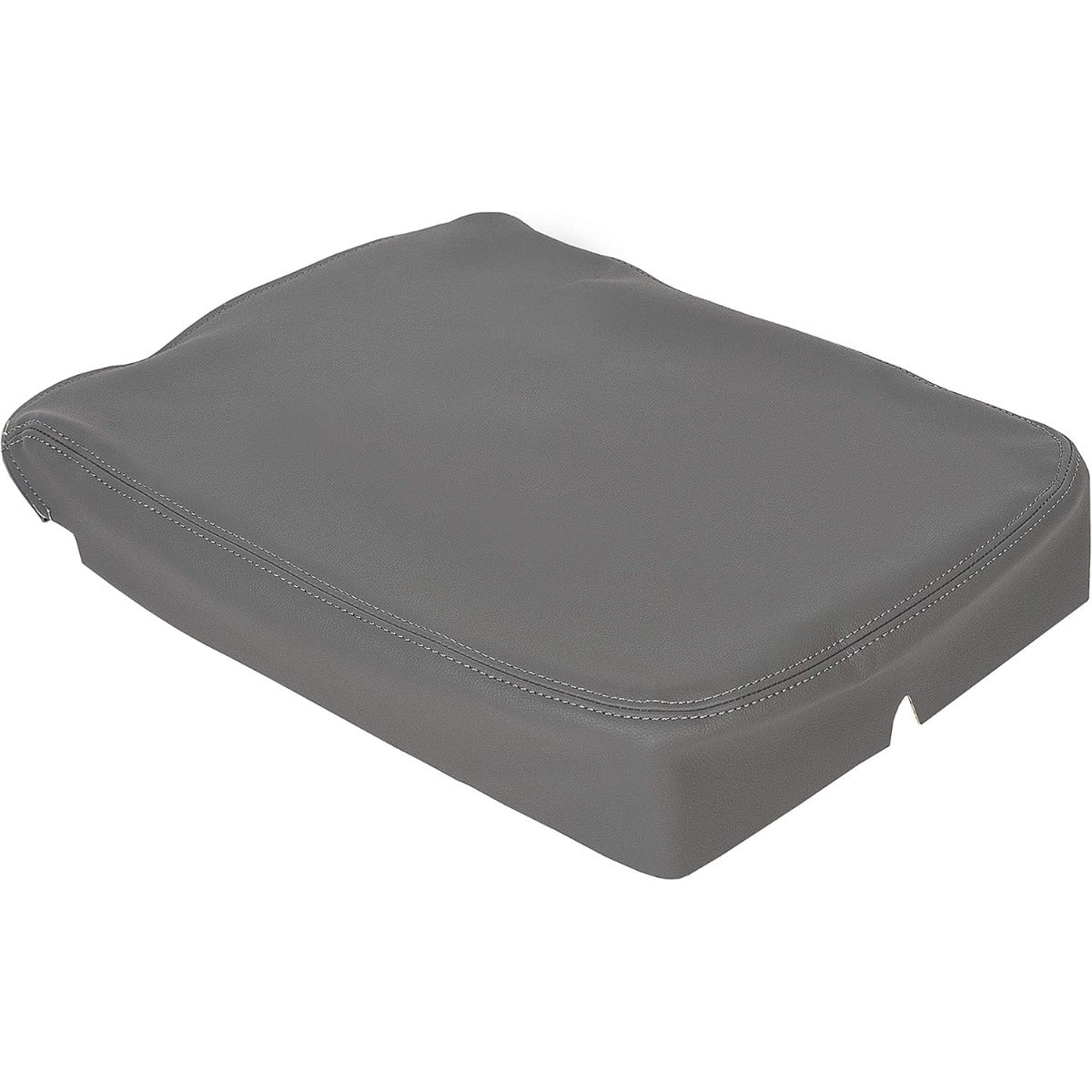 Gray Armrest Center Console Cover Skin Compatible with 2002-2008 Dodge Ram 1500 2500 3500 Synthetic Leather