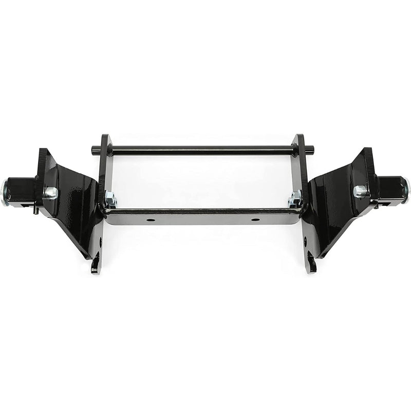 HECASA Front Frame Extension Compatible with John Deere 430 Diesel Garden Tractor Attachment Mounting Adapter Bracket Steel Black BM16360 Snowblower Snow Blade Heavy Duty Bucket Bracket