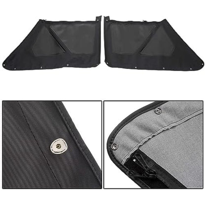 Soft Top for 1986-1994 Suzuki Samurai with Tinted Zip Out Windows Sailcloth - Black, NN1608
