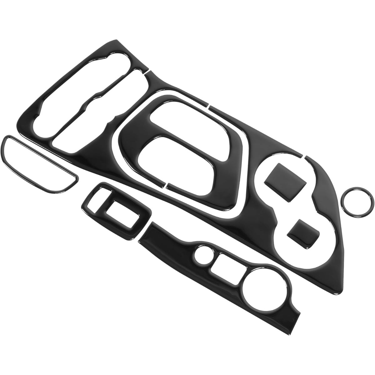 Dashboard Trim Compatible with 2015-2023 Dodge Challenger Plastic (PVC) Black