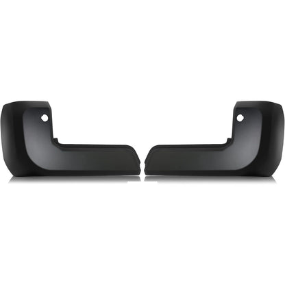 Kojem Rear Bumper End Caps Pair Compatible with 2016-2023 Toyota Tacoma Replacement for TO1104138 TO1105138 5215604900 5215504900 W/Parking Aid Sensor Hole Matte Black