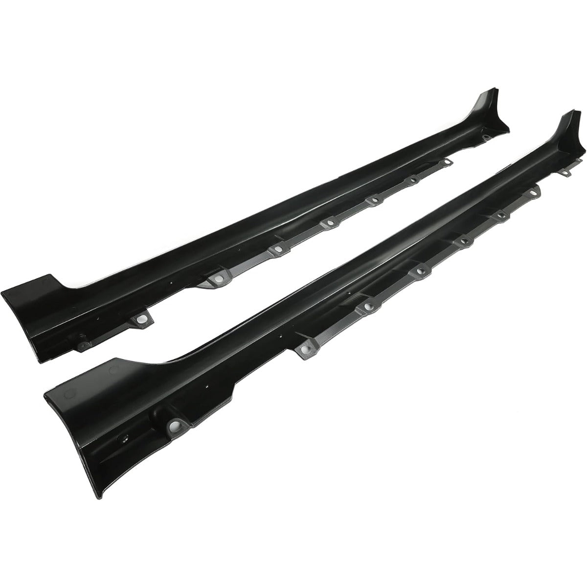 Side Skirt Extensions Replacement Compatible with 2003-2008 Toyota Corolla Rocker Panels Guard Body Kit Black Plastic (Pair)
