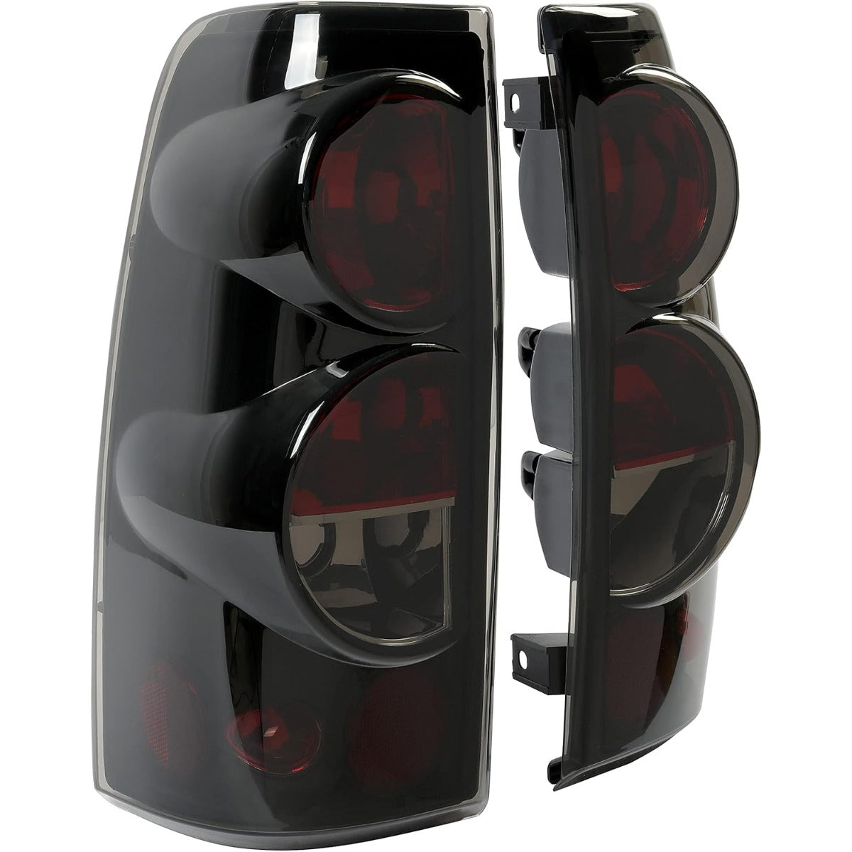 Taillight Tail Lights Pair Compatible with 1999-2007 Chevy Silverado 1500 2500 3500 Classic 1999-2003 GMC Sierra 1500 2500 3500 Taillight Brake Turn Signal Lamp Smoke Lens