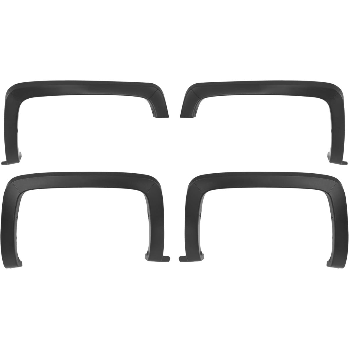 4Pcs Fender Flares Compatible with 2014-2019 Chevy Silverado | Compatible with 2014-2019 Chevy Chevrolet Silverado 1500/2500 HD/3500 HD 6.5' & 8' Bed Not For Dually Models Wheel Arch Cover