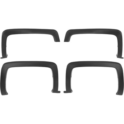 4Pcs Fender Flares Compatible with 2014-2019 Chevy Silverado | Compatible with 2014-2019 Chevy Chevrolet Silverado 1500/2500 HD/3500 HD 6.5' & 8' Bed Not For Dually Models Wheel Arch Cover