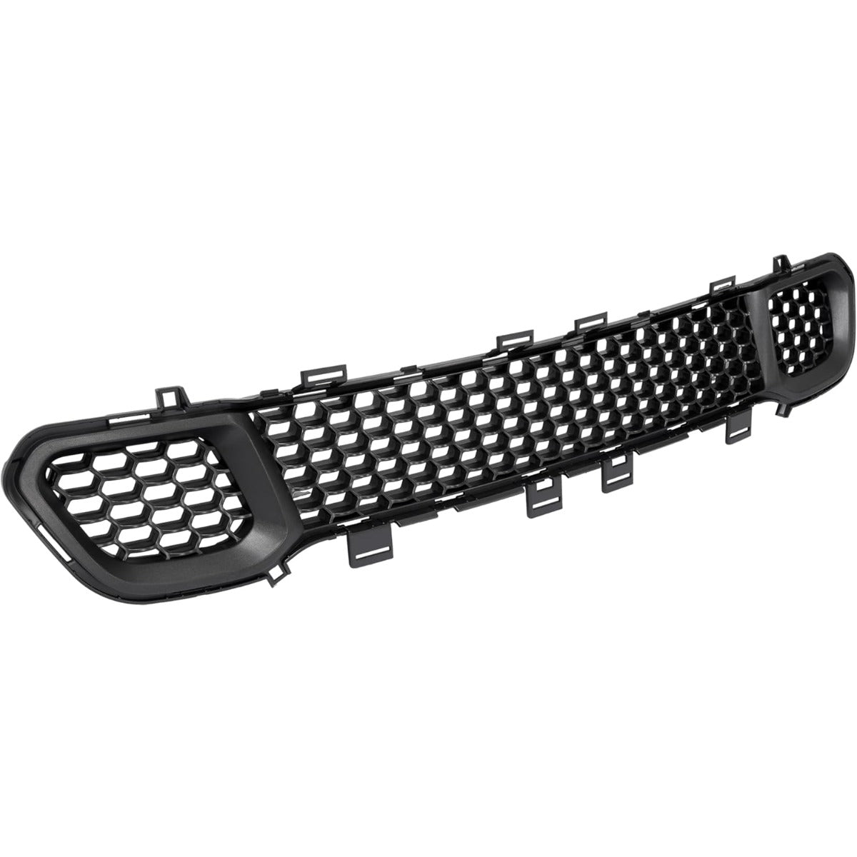 Front Bumper Trim+Lower Grille Compatible with 2014-2018 Jeep Cherokee CH1044112, 68210024AC, 68203216AA, CH1036126 Bumper Cover Molding Trim Grill Plastic(ABS) Black