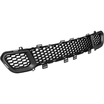 Front Bumper Trim+Lower Grille Compatible with 2014-2018 Jeep Cherokee CH1044112, 68210024AC, 68203216AA, CH1036126 Bumper Cover Molding Trim Grill Plastic(ABS) Black