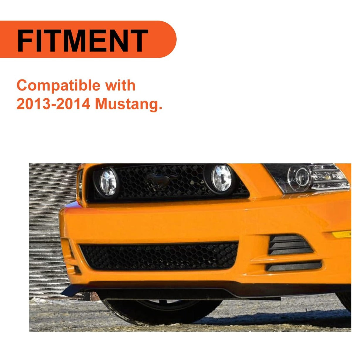 Bumper Lower Grille Compatible with 2013-2014 Ford Mustang Replacement for DR3Z17K945AB FO1036186 Front Bottom Bumper Grill Hood Mesh (W/O Appearance Package)