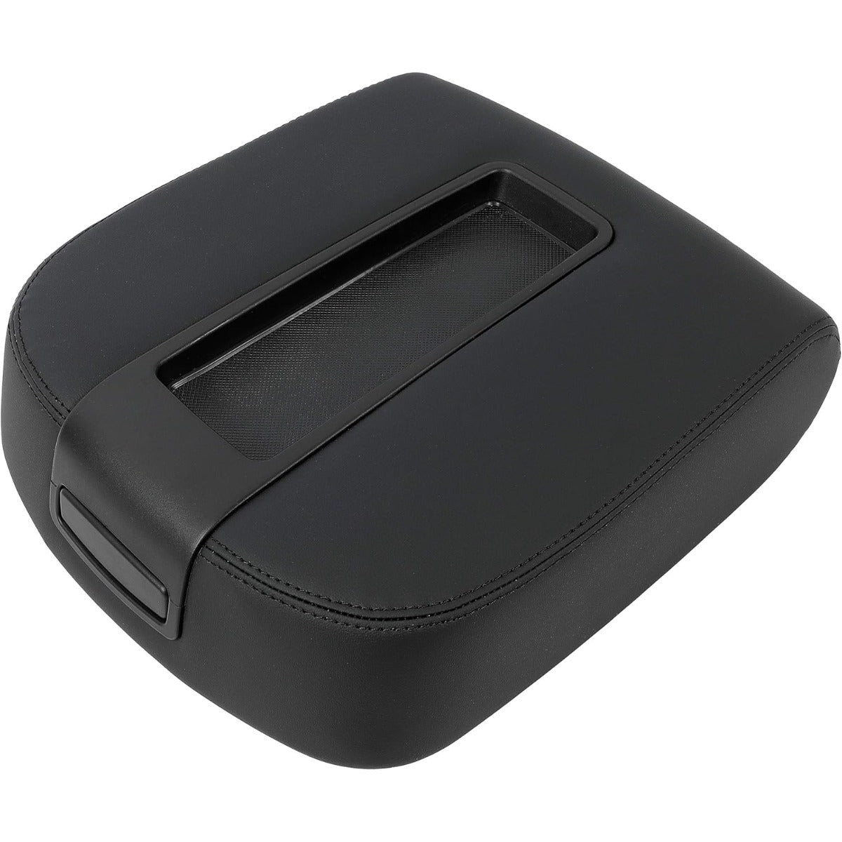 Center Console Armrest Lid Compatible with 2007-2014 Chevy Avalanche Silverado Suburban Tahoe Yukon Sierra Black W/Latch Replacement for 15217111, 15941534, 19328718