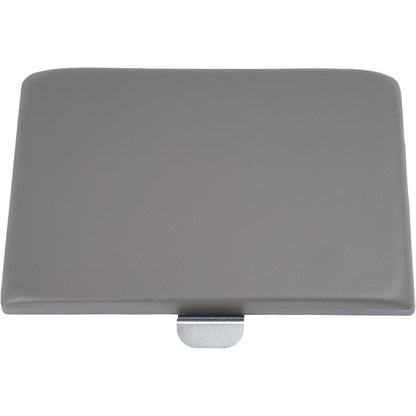 Center Console Lid Compatible with 1999-2010 Ford F-250 F-350 Super Duty Plastic & Aluminium Powder Coated Dark Gray