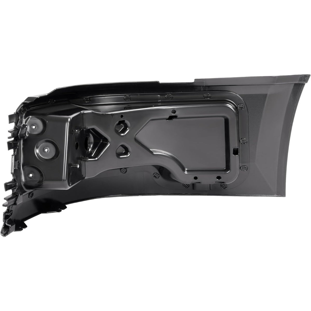 Bumper Corner Compatible with 2004-2018 Volvo VNL 300 430 630 670 730 780 Bumper Extension Corner w/Fog Light Hole Plastic ABS Painted Matte Black Right Side