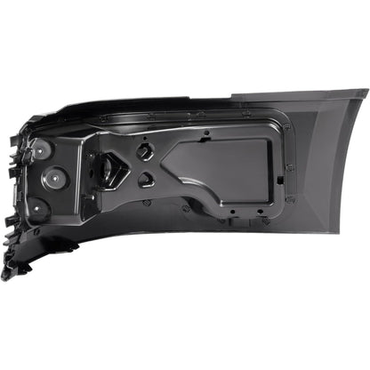 Bumper Corner Compatible with 2004-2018 Volvo VNL 300 430 630 670 730 780 Bumper Extension Corner w/Fog Light Hole Plastic ABS Painted Matte Black Right Side
