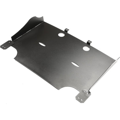 Skid Plate Compatible with 2015-2024 Ford F-150 2.7L 3.5L Ecoboost Catalytic Converter Protection Shield Black Steel Powder Coated