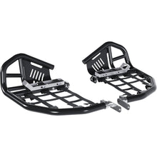 Nerf Bars Foot Pegs Compatible with All Years Honda 400EX 400X (Silvery Nerfs & Black Nets)