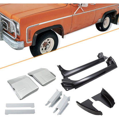 Rocker Panels & Rocker Backing Plates & Cab Corners & Cab Floor Supports & Floor Pans Compatible with 1973-1987 Chevy GMC Suburban Blazer Jimmy C10 C20 K10 K20 Pickup Cab Repair Kit 2 Packages