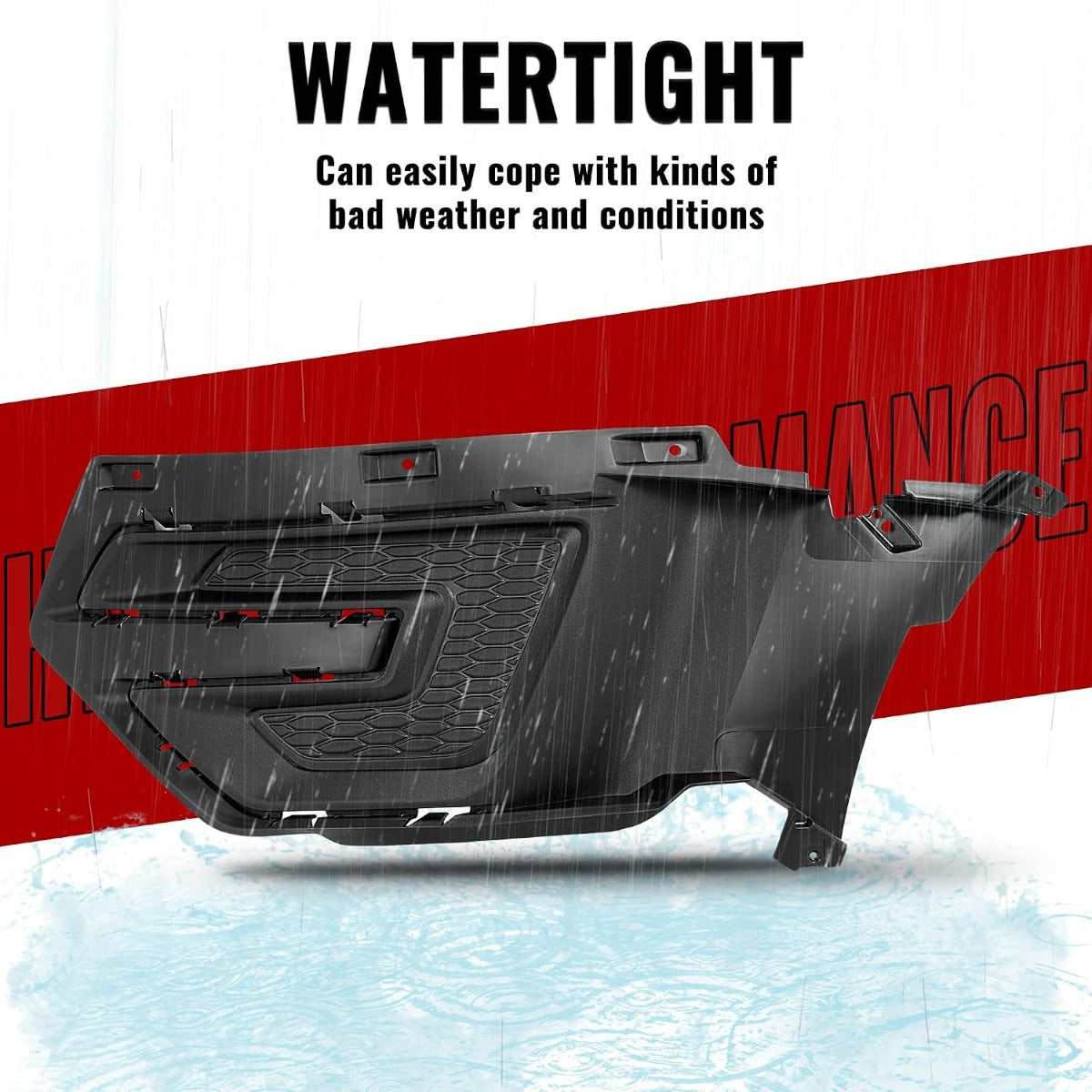HECASA Fog Light Bezel Compatible with Explorer/Police Interceptor Utility