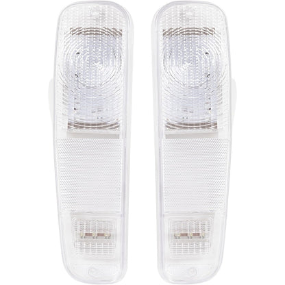 HECASA LED Tail Lights Brake Lamps Compatible with 1973-1977 Ford Pickup F100 F150 F250 F350 Driver & Passenger Side - Clear Lens