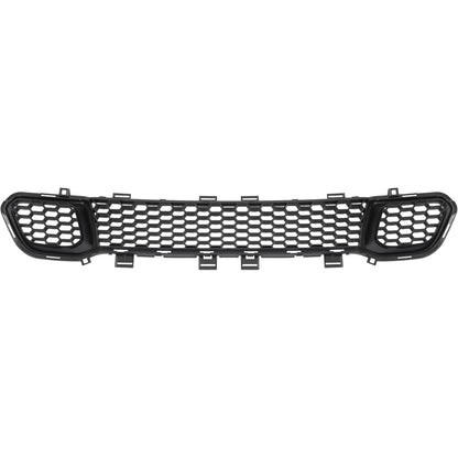 Front Bumper Trim+Lower Grille Compatible with 2014-2018 Jeep Cherokee CH1044112, 68210024AC, 68203216AA, CH1036126 Bumper Cover Molding Trim Grill Plastic(ABS) Black