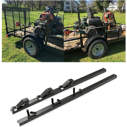 3 Place Weed Eater Rack Carrier Mount On Landscape Truck Trailer Enclosed Trimmer Rack Holder w/Lock Pair Steel Lockable LYA-064