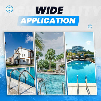 HECASA 3 Step Swimming Pool Ladder with Anti-Slip Pads for Indoor/Outdoor | In-Ground Pool 300LBS Capacity Easy to Assemble and Climb 304 Stainless Steel