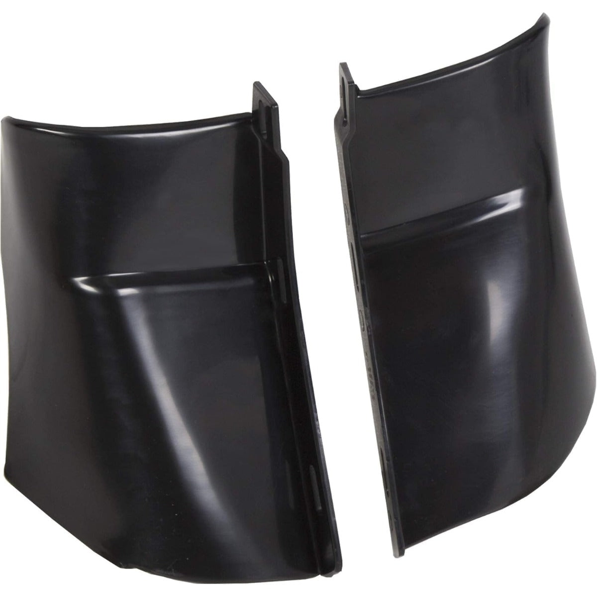 ECOTRIC Rear Bumper Quarter Panel Fillers Kit Compatible with 1986-1990 Chevy Caprice/Impala ABS plastic Black