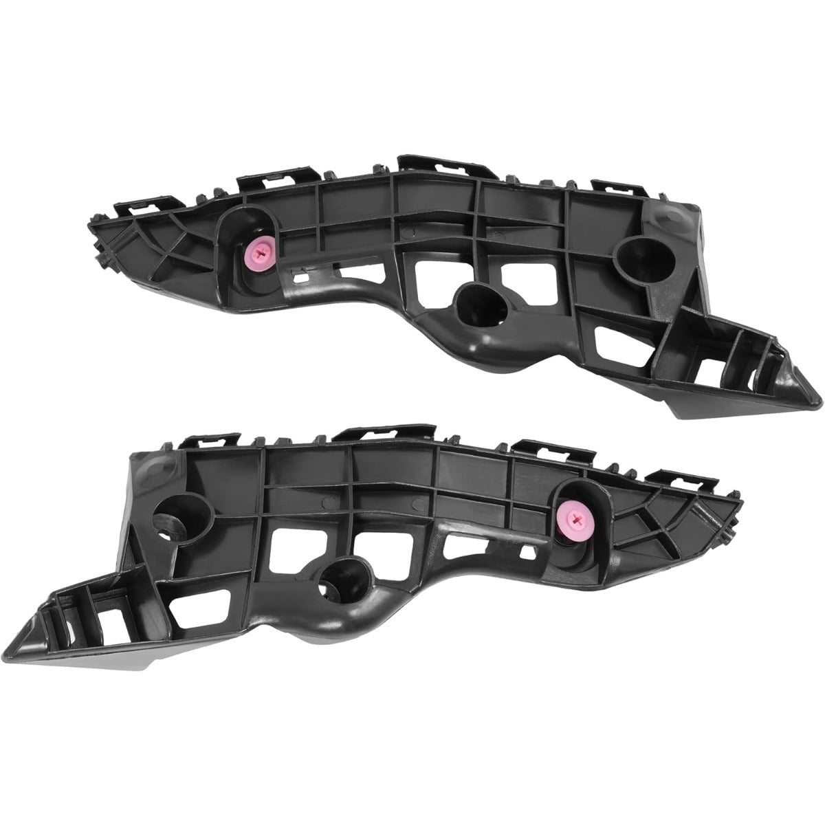 ALMULOO 2PCS Front Bumper Bracket Compatible with 2014-2019 Toyota Highlander Replacement for 525350E050 525360E030 TO1043133 TO1042133 POM Plastic Left & Right