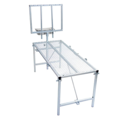 HECASA Sheep Milking Stand Livestock Feeder Rack Adjustable Headpiece