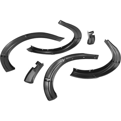 4 Set Fender Flares Compatible with 2022-2025 Ford Maverick Crew Cab, 3Pieces Per Fender Flares Plastic(PP) Textured Black Wheel Eyebrow Fender Trim