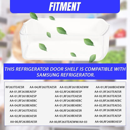 Kojem DA97-12650A Refrigerator Door Shelf Bin Compatible with Samsung Refrigerator Fridge Shelf DA63-07104A AP5620330 Replacement 2PCS