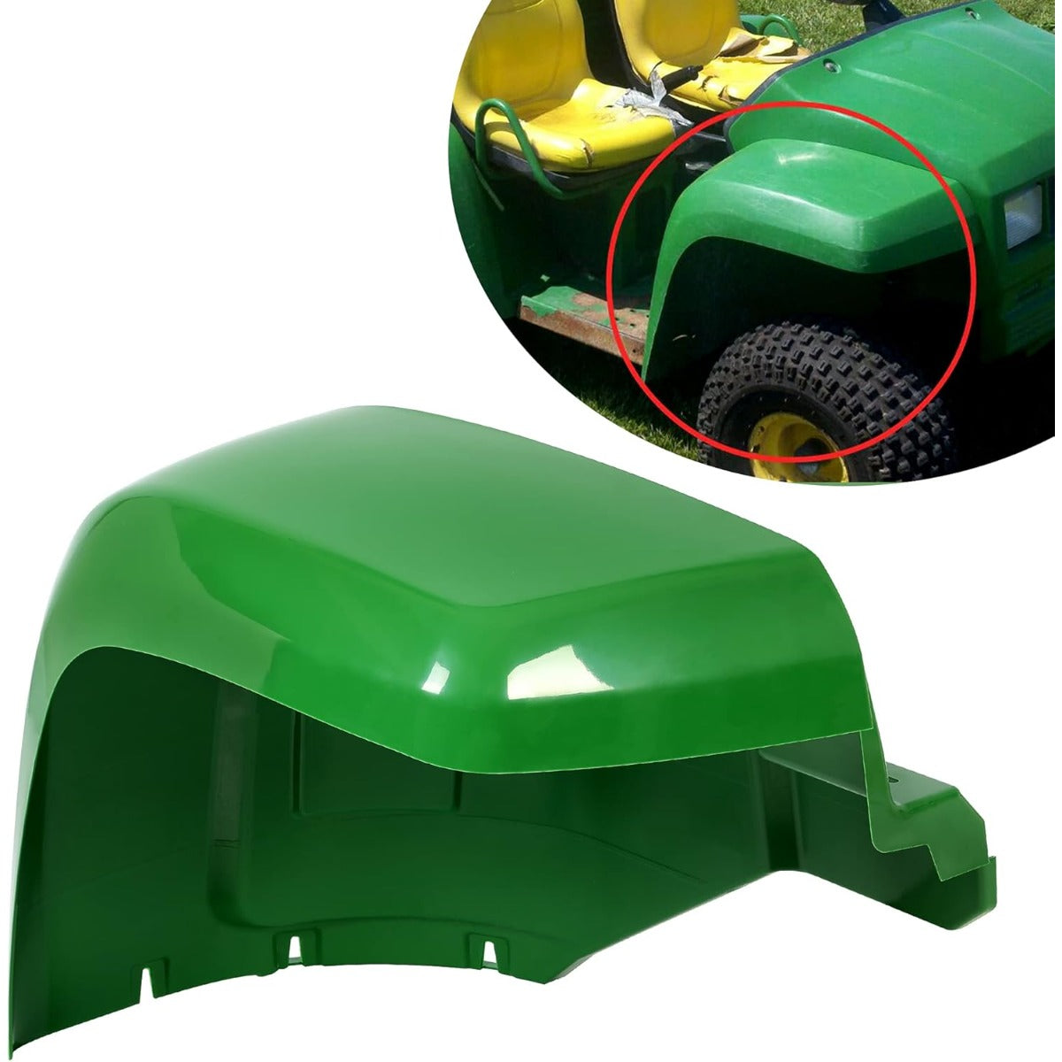Front Fenders LH & RH Compatible with John Deere Gator Models E-Gator Replacement for AM125669 M113113 2 Packs Protector Guards