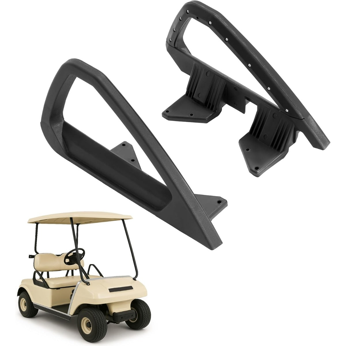 WUTIST Golf Cart Seat Handle Compatible with 2000-Up Club Car DS Models Black Textured.OEM 103246701 101987602 103246801 101985502