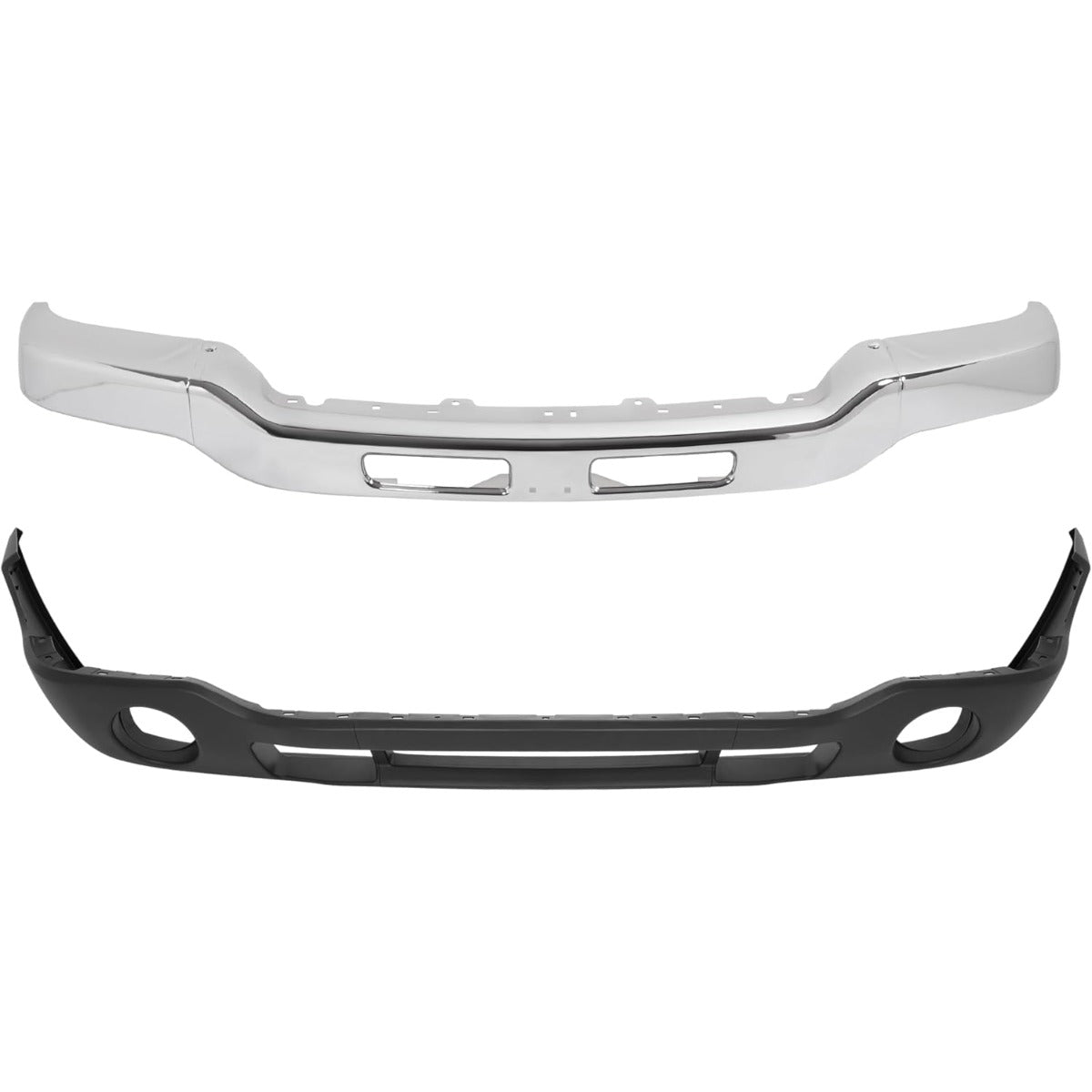 KUAFU Bumper Face Bar+Bumper Cover Compatible with Sierra