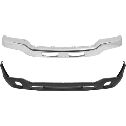 KUAFU Bumper Face Bar+Bumper Cover Compatible with Sierra